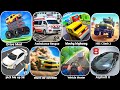 Drive Mad,Mad Driving, Asphalt 8, Vehicle Master,Blocky highway,pickme up 3d,Dr parking 4, Ambulanc