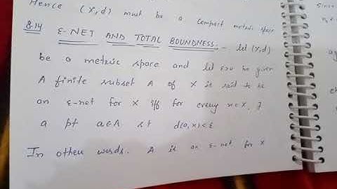 E-net and totally bounded