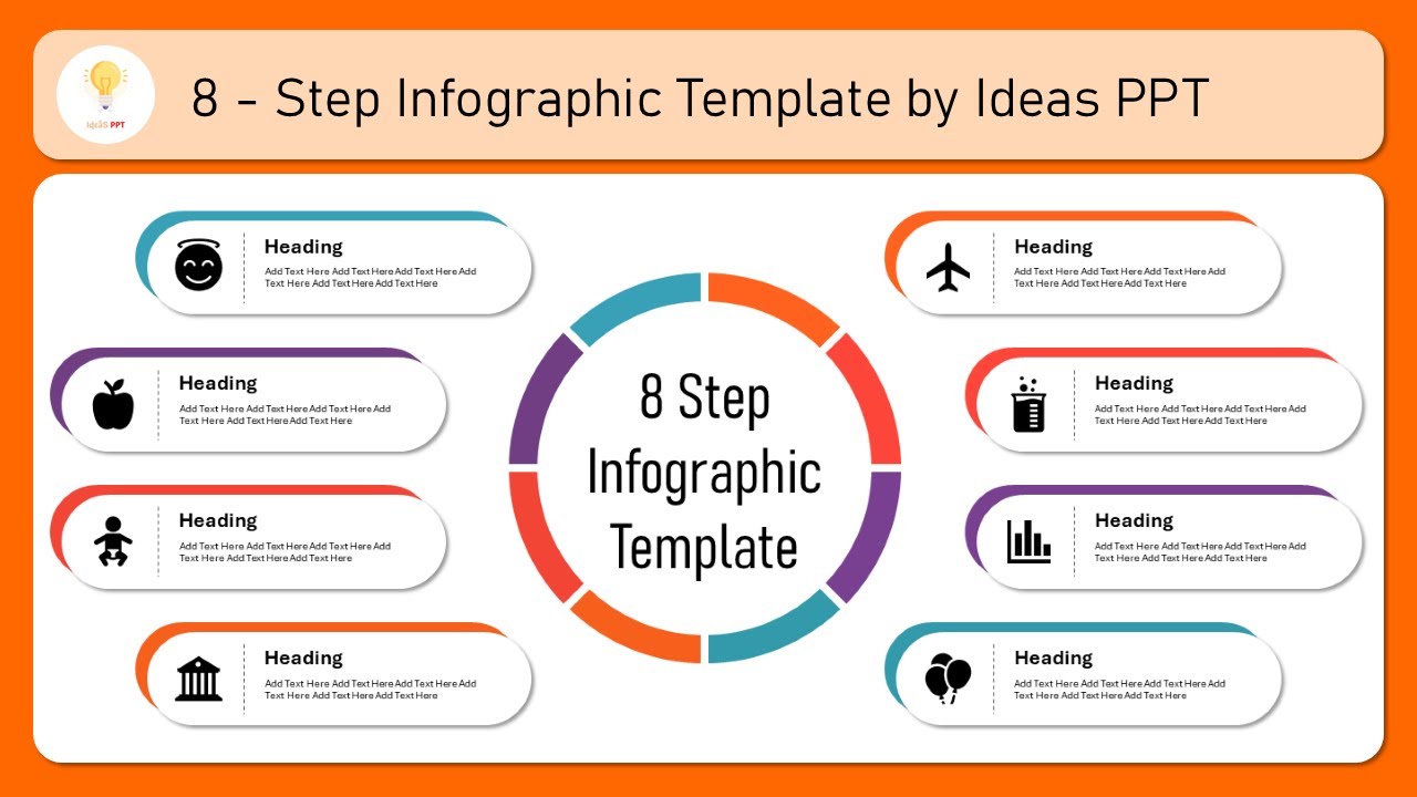 Create 8 Options Infographic Slide in PowerPoint - YouTube