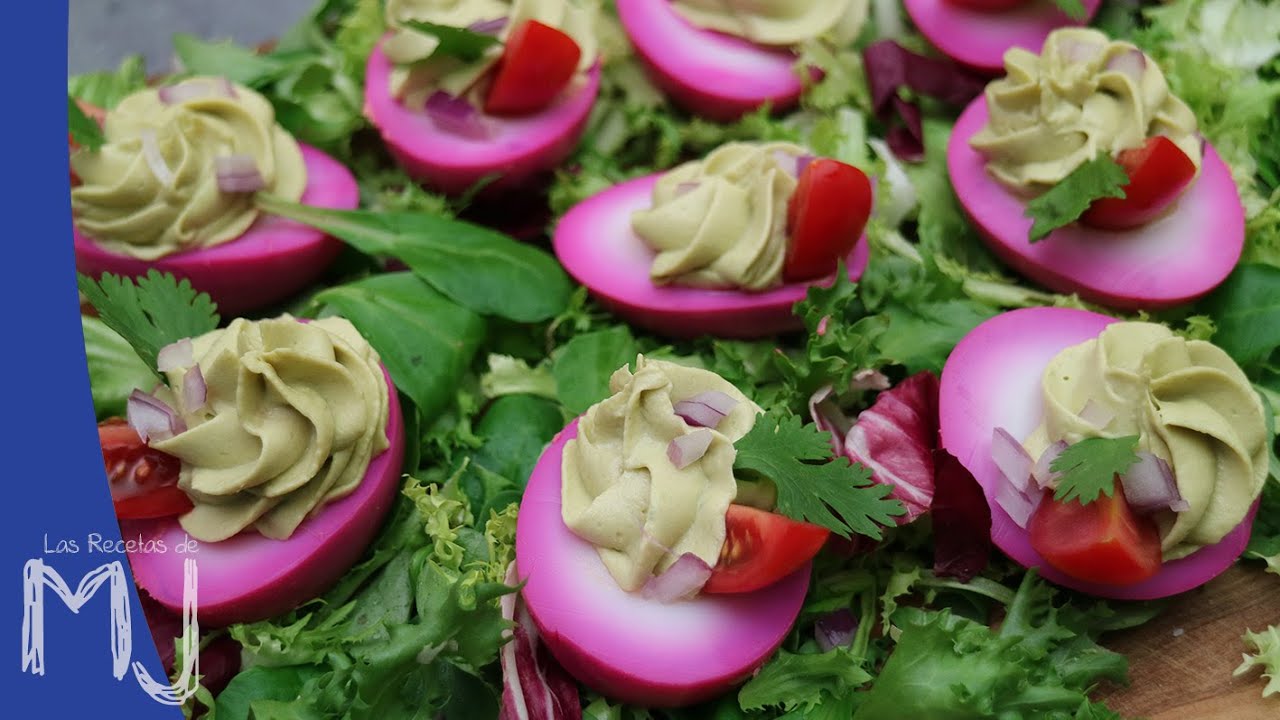 Huevos rosas rellenos ¡Originales y ricos!