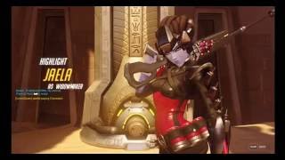 Widowmaker highlight, poisoning Soldier: 76 and Pharah headshot