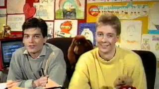 Phillip Schofield, Andy Crane and Gordon the Gopher, 1987