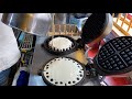 STRAWBERRY & CHOCOLATE CREAM WAFFLE - KOREAN STREET FOOD