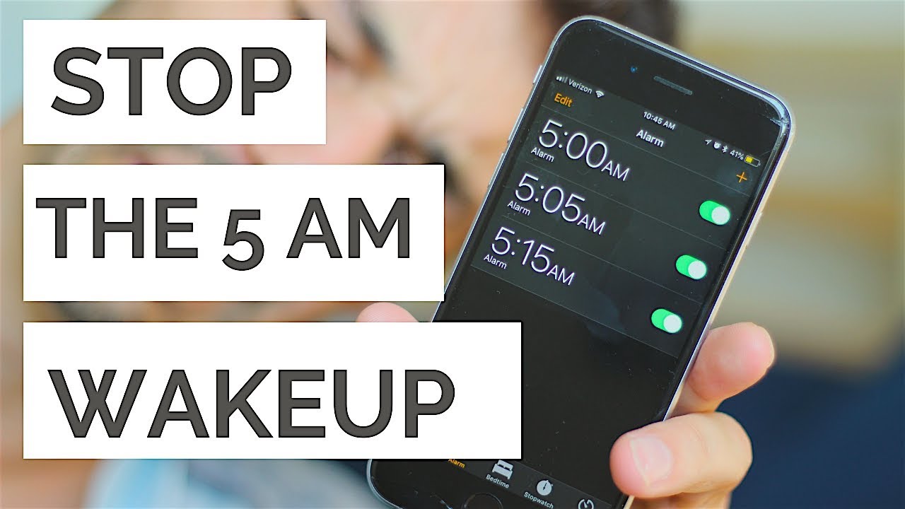 STOP Waking up at 5 AM YouTube