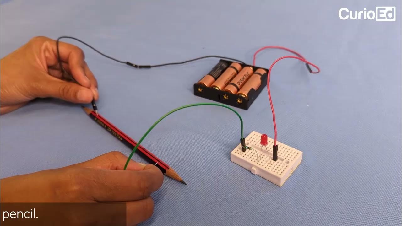 Graphite is a conductor of electricity science experiment youtube