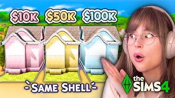 Sims 4 But Each House Has the SAME Shell and Different Budget