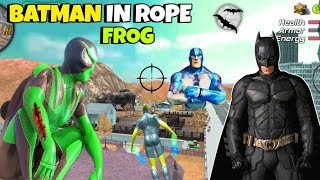 Batman in rope frog ninja hero | rope hero game | rope frog ninja hero - strange gangster vegas screenshot 5