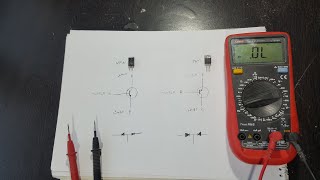 طريقة فحص الترانزستورات من نوع NPN و PNP  بواسطة الملتيميتر (الآفو)