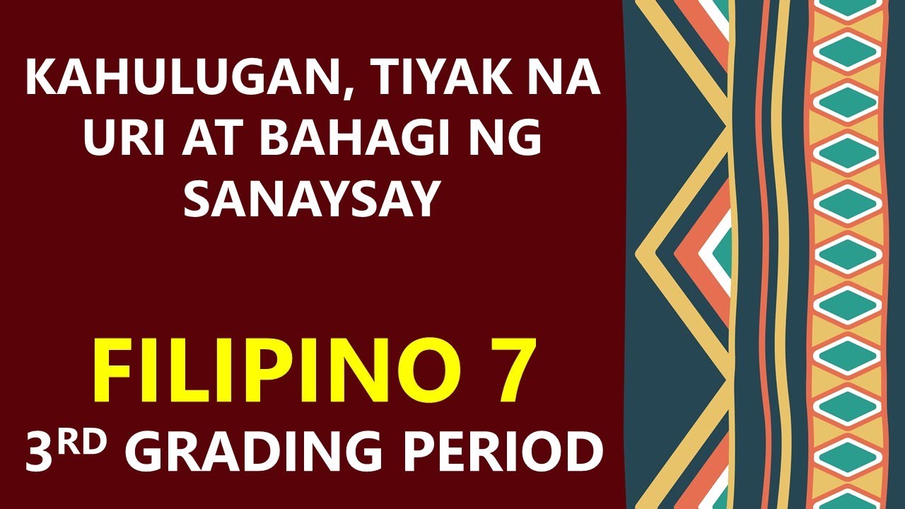 Uri Ng Sanaysay Kahulugan At Mga Bahagi Nito Filipino Images And Photos