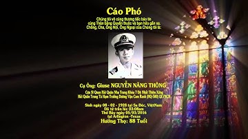 Cáo Phó - Ông Giuse Nguyễn Năng Thông - Saigon TV Dallas/Fort Worth 55.3