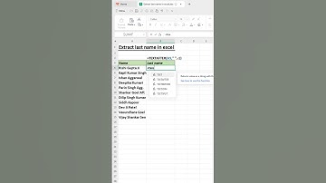 Extract last name in excel #exceltutorial #exceltips #exceltricks #excel