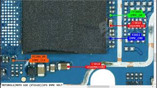 MotoRola Moto G20 XT2128 ISP Pinout / Test Point Dead Boot Repair Solution EMMC ISP Pinout Dead Fix