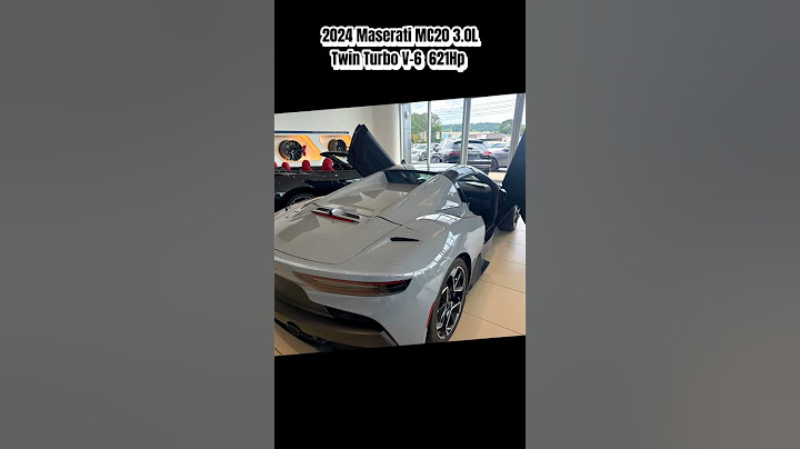 2024 Maserati MC20 3.0L Twin Turbo V-6  621Hp $315095 #maseratimc20 #shorts