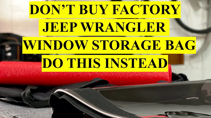🚗 Die perfekte Lösung zur Aufbewahrung der Soft-Top-Fenster eines Jeep Wranglers