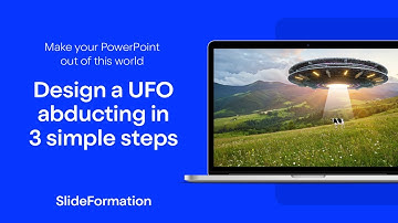 How to Animate a Flying UFO Abducting a Cow in PowerPoint? Slide Idea with Morph Transition