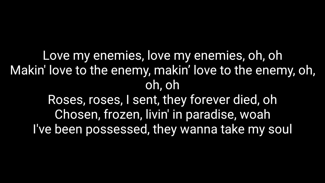 Love Thy Enemies Lyrics Future Youtube