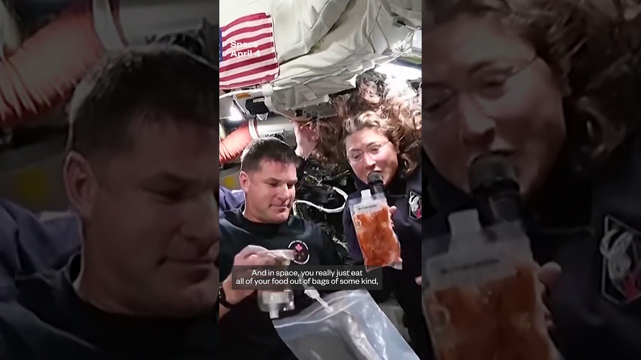 Artemis II astronauts share what they are eating in space
