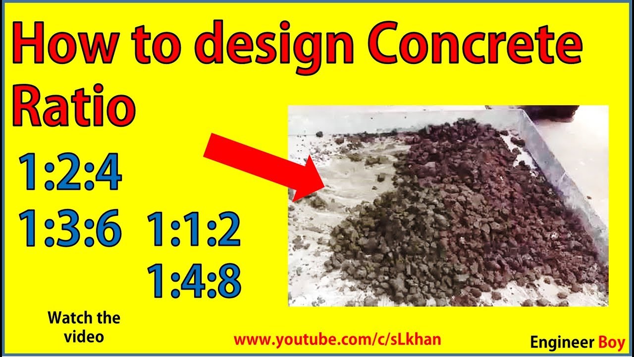 concrete mix design - YouTube