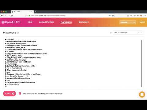 Shell Commands via OpenAI | GPT3 | Babbage Model