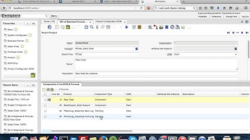 BOM Drop Configurator for iDempiere ZK UI