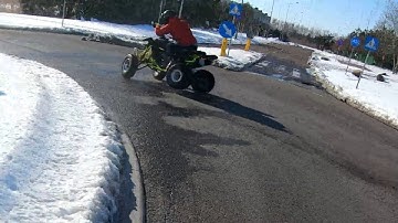 KTM exc 300 2t x Polaris predator 500 / snow fun drifting Polska