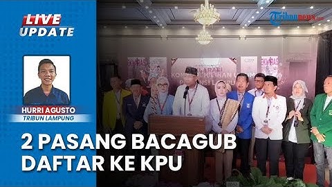 Meriahnya Pendaftaran Pilkada di KPU Lampung, Atraksi Barongsai Sambut RMD-Jihan dan Arinal-Sutono