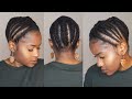 Updo Flat Twist Protective Style on Short (Fine) 4C Natural Hair!!!|Mona B.