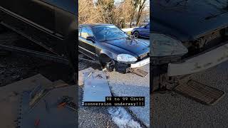 98 civic build underway!