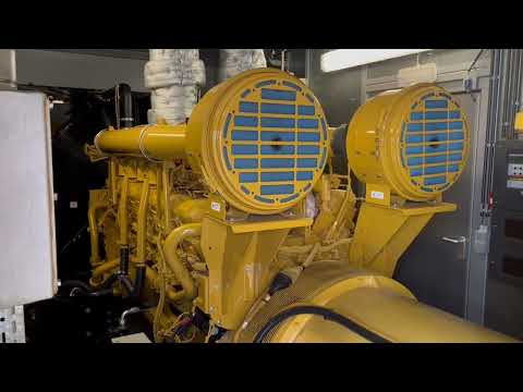 CAT 3516B startup for generator test (emergency generator)