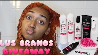 Update Curly Hair Routine &amp; GIVEAWAY || LUS Brands