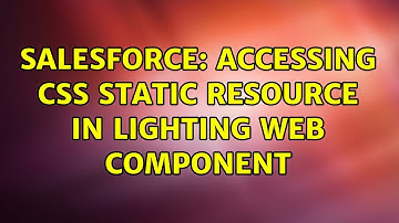 Salesforce: accessing CSS static resource in Lighting Web Component