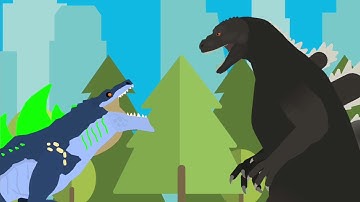 Zilla Jr vs Heisei Godzilla (sticknodes animation)