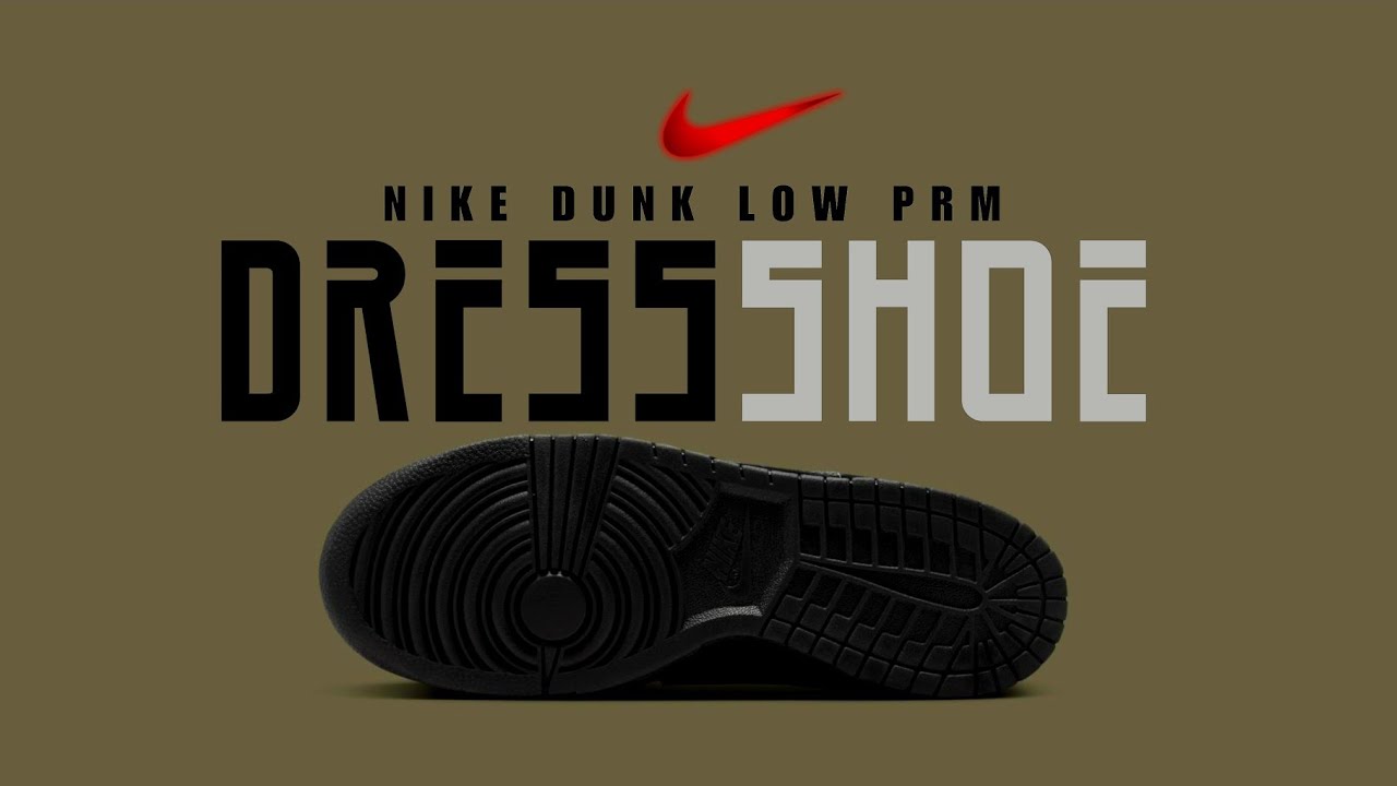 Nike Turns the Dunk Into a Dress Shoe?! Dunk Low Triple Black Review &  Details