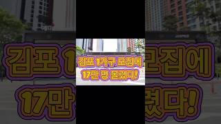 김포 1가구 &#39;줍줍&#39;에 17만여 명 몰렸다! #부동산 #투자 #김포줍줍#김포무순위청약#김포예미지