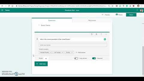 Make online tests using Microsoft Forms