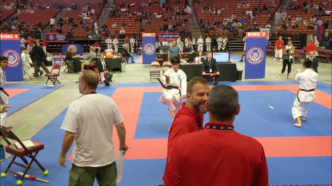 ENs first kata, normal speed. AAU karate nationals. YouTube