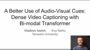 A Better Use of Audio-Visual Cues: Dense Video Captioning with Bi-modal Transformer