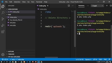 13 Delete Directory using rmdir function | PHP