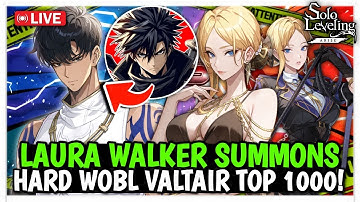 [LIVE] NEW CODES! LAURA WALKER SUMMONS & TESTING! HARD WOBL TOP 1000 - Solo Leveling: Arise