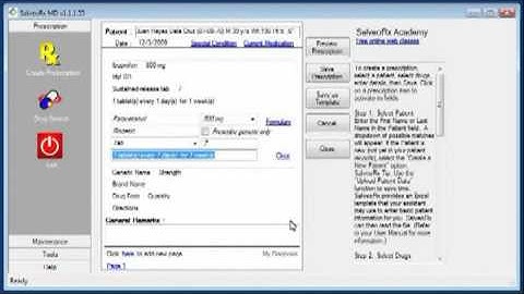 SalveoRx Academy Lesson 8.0 - How to Create your Electronic Prescription