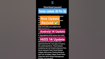 Tecno Camon 20 Pro 5G | New Update Android 14 Update #android #update #tecno  #shorts #shortvideo