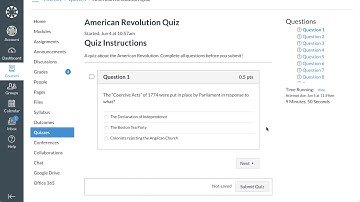 Canvas Quizzes Overview