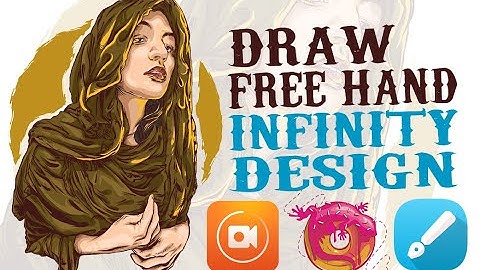 DRAWING VECTOR ART FREE HAND!!! Perempuan Berkrudung  (Time lapse) || Infinite Design