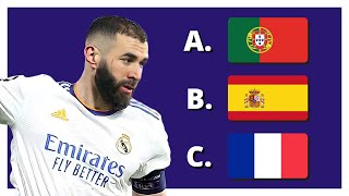 GUESS THE COUNTRY OF REAL MADRID PLAYERS - FOOTBALL QUIZ screenshot 2