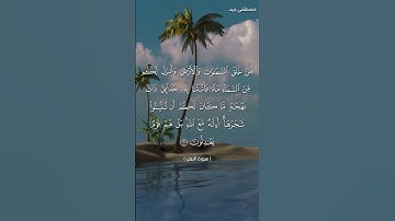 آيات بينات من سورة النمل بصوت القارئ مصطفى جيد حفظه الله