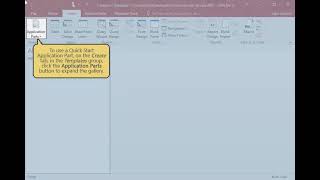 Access Chapter 1 Getting Started With Access: Using Quick Start Application Parts screenshot 5