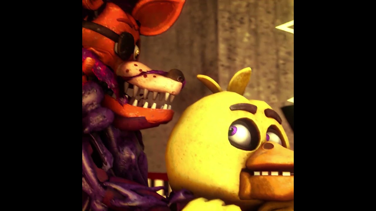 Toxic Foxy backstabs Chica (FNAF Animation)