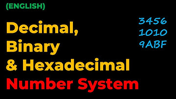 Number Systems (Decimal, Binary and Hex) | English | IPv6 Concept video-2