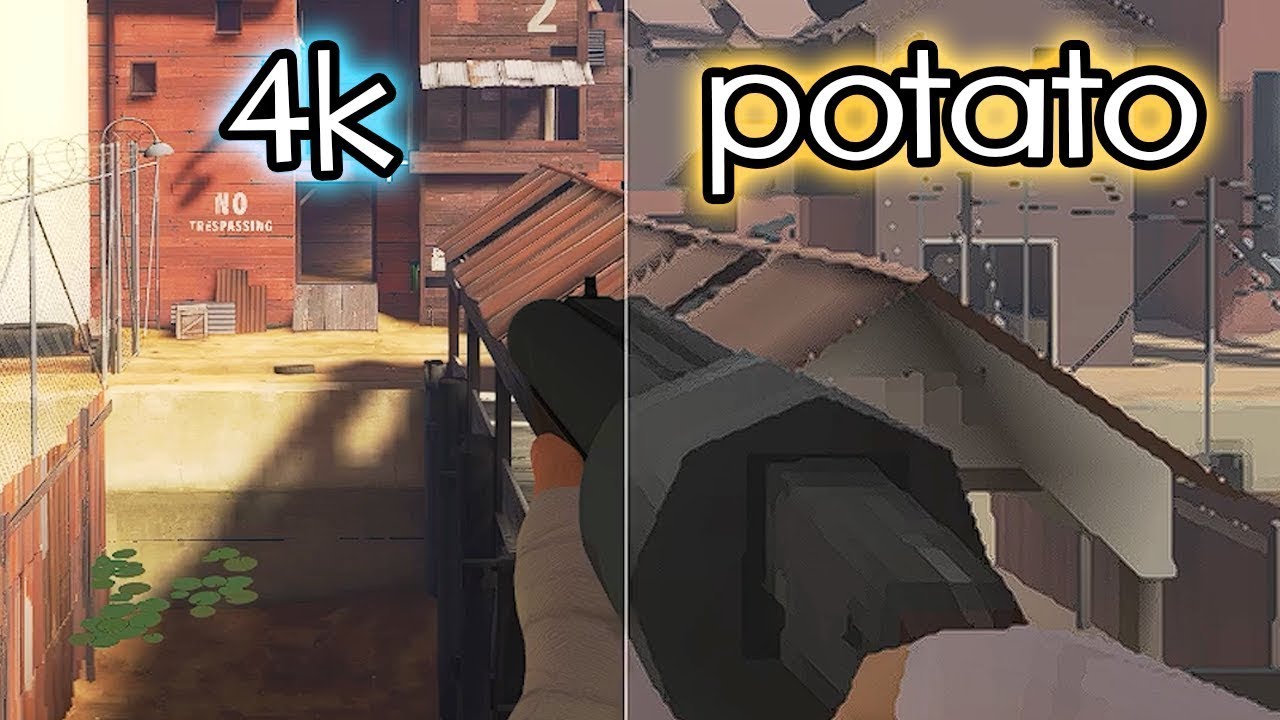 เกม tf2  Update 2022  4k vs Potato- Lowest Settings Possible in TF2