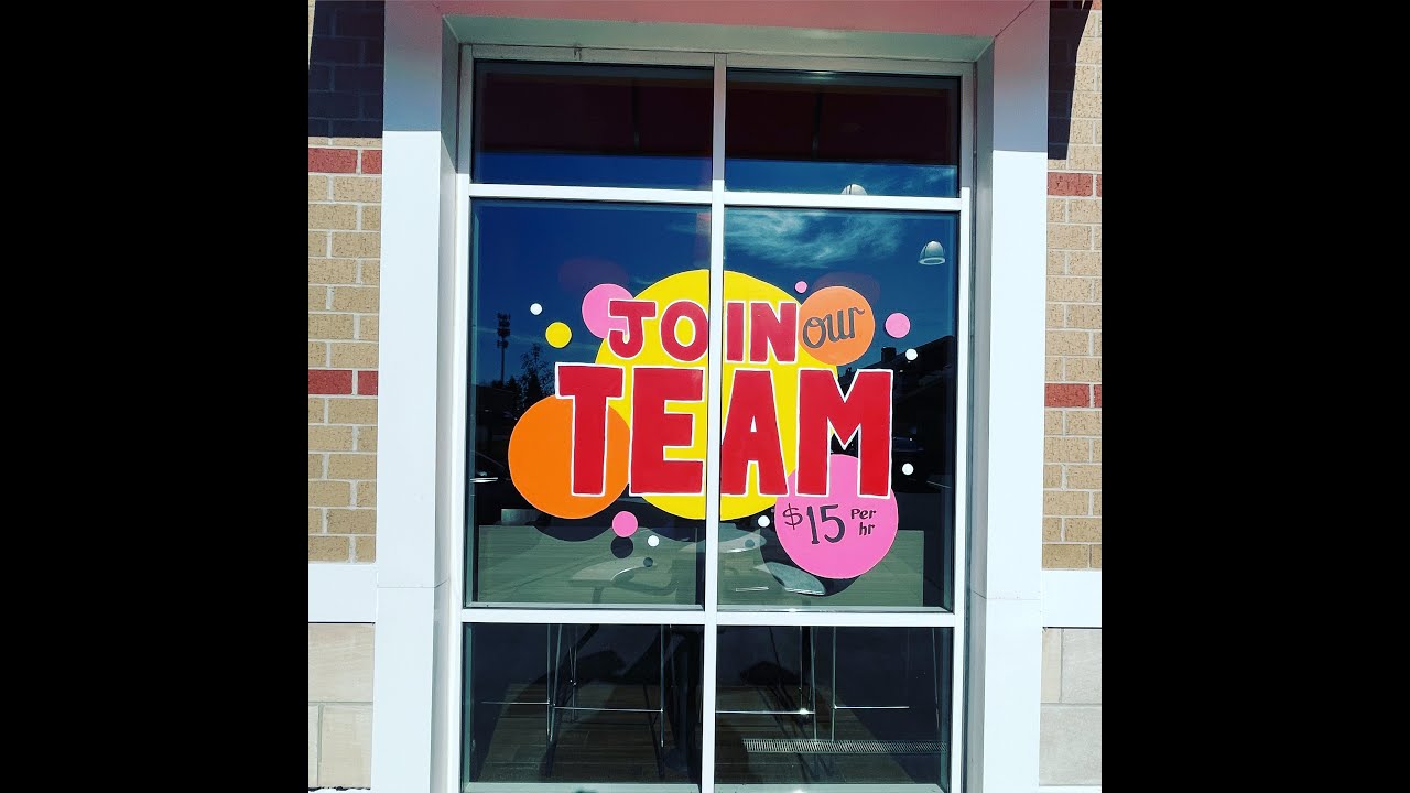 Window Painting Dunkin Maple Grove, Now Hiring YouTube
